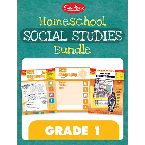 Homeschool Social Studies Bundle, Grade 1 - Paperback