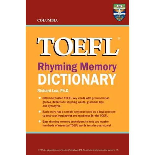 Columbia TOEFL Rhyming Memory Dictionary - Paperback