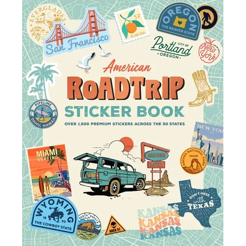 American Road Trip Sticker Book - Paperback