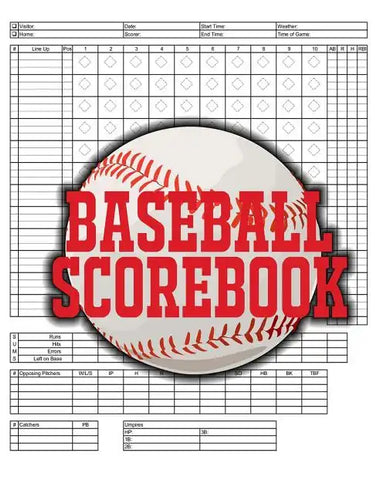 Baseball Scorebook: 100 Scoring Sheets For Baseball and Softball Games, Glover's Scorebooks, Large (8.5X 11) - Paperback