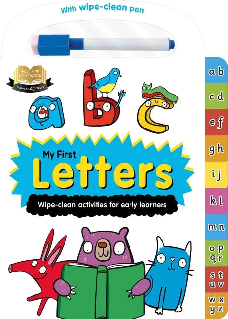 Help with Homework: My First Letters-Wipe-Clean Activities for Early Learners: For 2+ Year-Olds-Includes Wipe-Clean Pen - Board Book