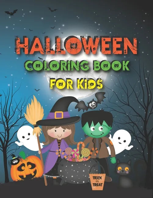 Halloween Coloring Book for Kids: A Fun Coloring Book for Children Ages 4-8 - Paperback