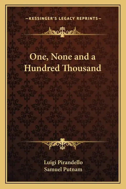 One, None and a Hundred Thousand - Paperback