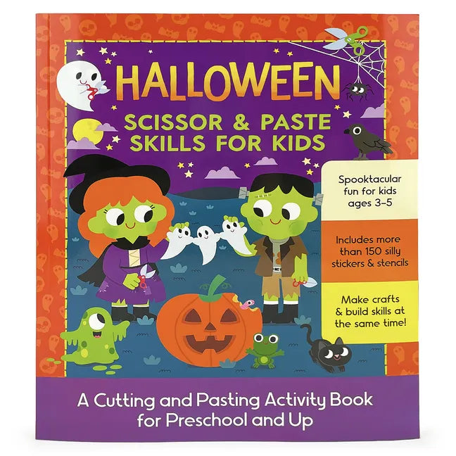 Halloween Scissor & Paste Skills for Kids - Paperback