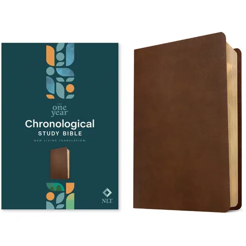 NLT One Year Chronological Study Bible (Leatherlike, Rustic Brown) - Imitation Leather