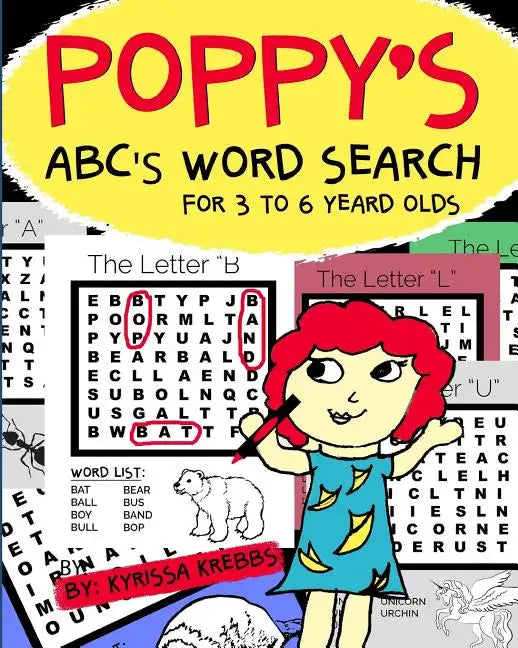 Poppy's Abc's Word Search for 3 to 6 Year Olds - Paperback