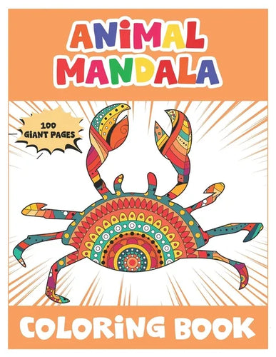 Animal Mandala Coloring Book: 50 Fun Animal Mandalas Coloring Book For Kids Ages 4-8/ An Awsome Coloring Book with Elephants, Owls, Dolphin, Pigs, C - Paperback