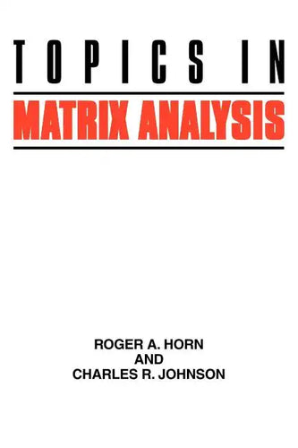 Topics in Matrix Analysis - Paperback