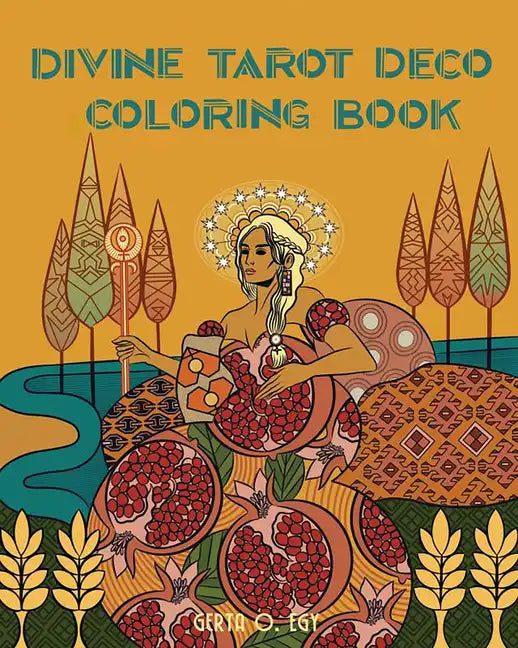 Divine Deco Tarot Coloring Book - Paperback