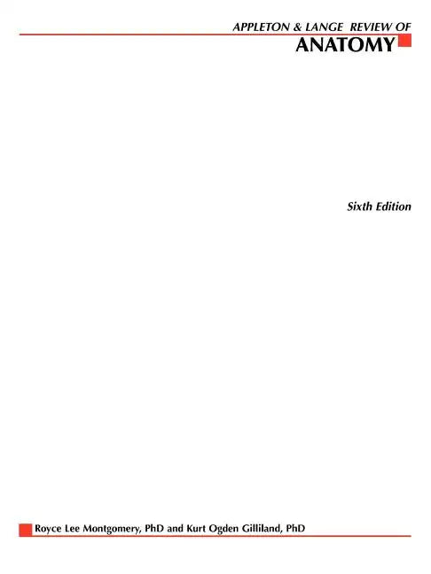 Appleton & Lange's Review of Anatomy - Paperback