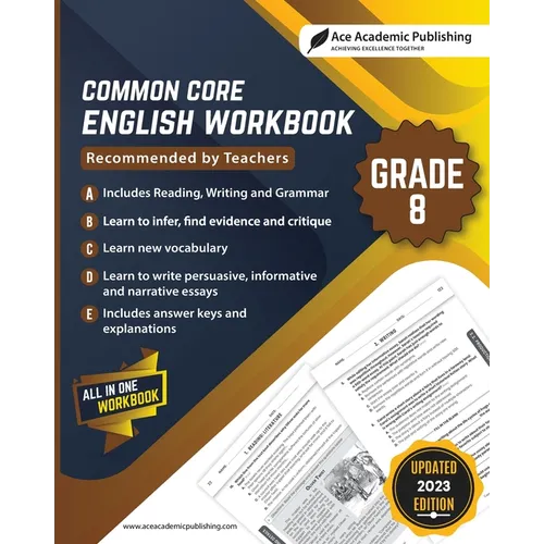 Common Core English Workbook: Grade 8 - Paperback