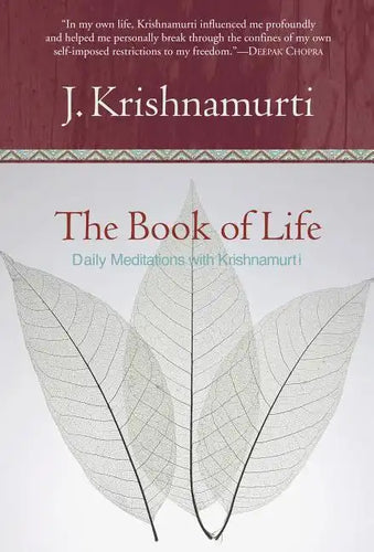 The Book of Life: Daily Meditations with Krishnamurti - Hardcover