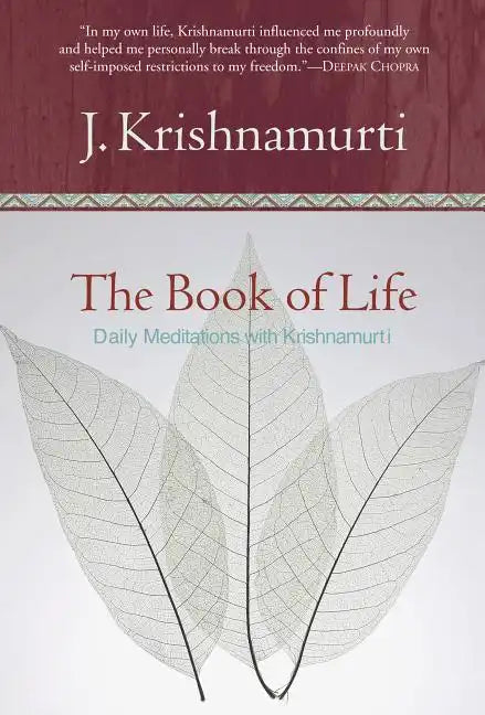 The Book of Life: Daily Meditations with Krishnamurti - Hardcover