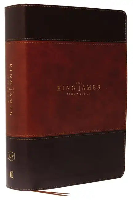 The King James Study Bible, Imitation Leather, Brown, Full-Color Edition - Imitation Leather
