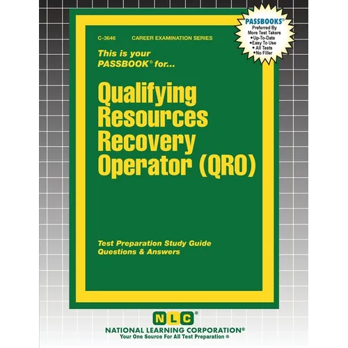 Qualifying Resources Recovery Operator (QRO) - Paperback
