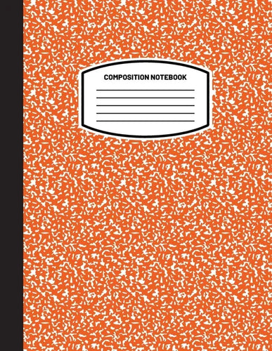 Classic Composition Notebook: (8.5x11) Wide Ruled Lined Paper Notebook Journal (Orange) (Notebook for Kids, Teens, Students, Adults) Back to School - Paperback