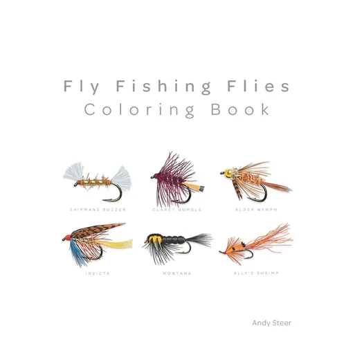 Fly Fishing Flies - coloring book - Paperback