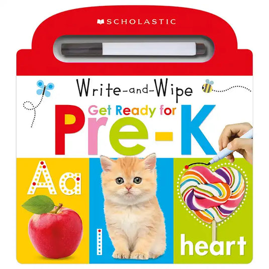 Write and Wipe Get Ready for Pre-K: Scholastic Early Learners (Write and Wipe) - Board Book