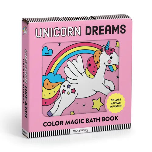 Unicorn Dreams Color Magic Bath Book - Vinyl-bound