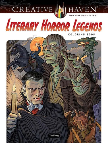 Creative Haven Literary Horror Legends Coloring Book - Paperback