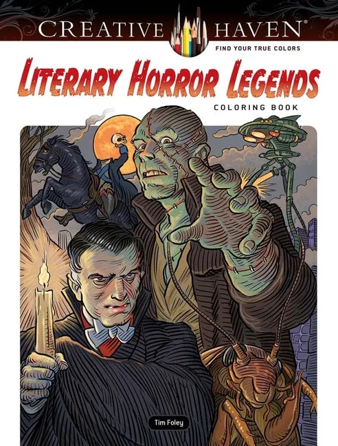 Creative Haven Literary Horror Legends Coloring Book - Paperback