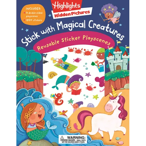 Stick with Magical Creatures Reusable Sticker Playscenes - Paperback