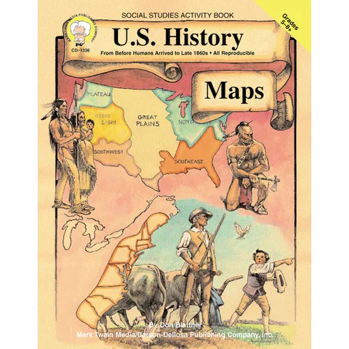 U.S. History Maps, Grades 5 - 8 - Paperback