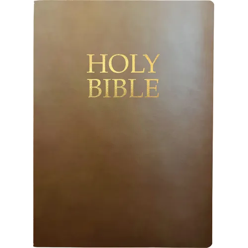 Kjver Holy Bible, Large Print, Coffee Ultrasoft: (King James Version Easy Read, Red Letter, Brown) - Bonded Leather