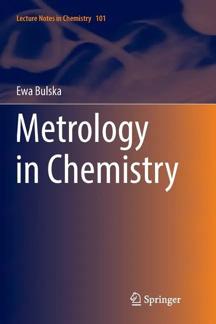 Metrology in Chemistry - Paperback