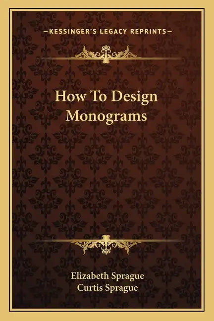 How to Design Monograms - Paperback