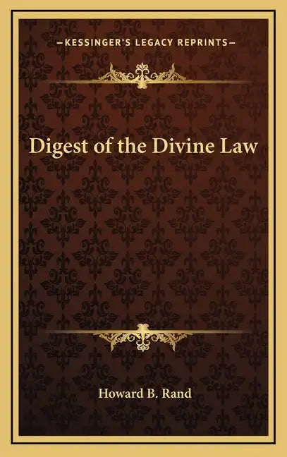 Digest of the Divine Law - Hardcover
