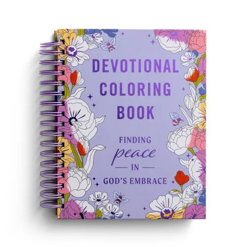 Finding Peace in God's Embrace: Devotional Coloring Book - Spiral