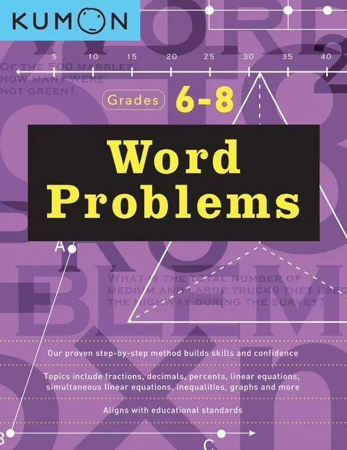 Kumon Word Problems Grades 6/8 - Paperback