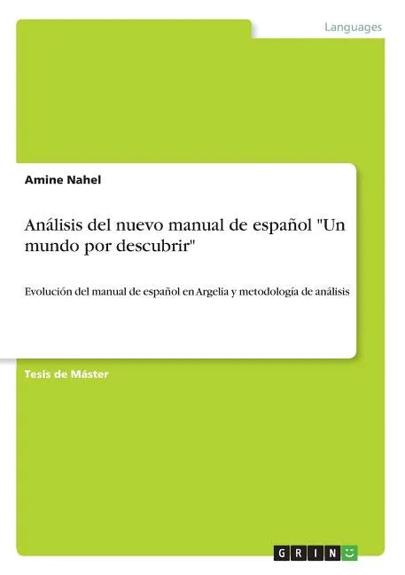 Análisis del nuevo manual de español 