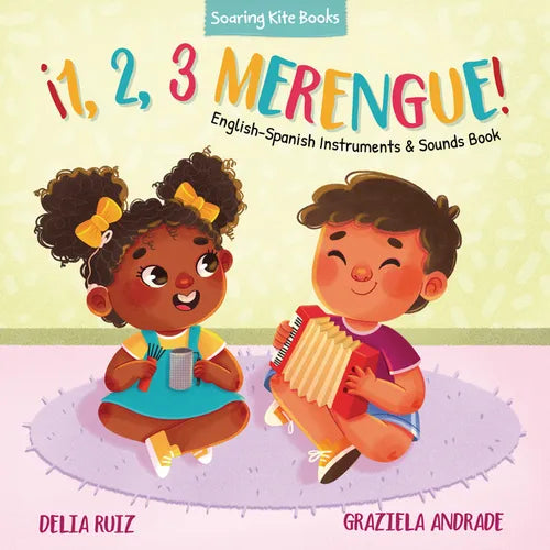 ｡1, 2, 3 Merengue!: English-Spanish Instruments & Sounds Book - Board Book