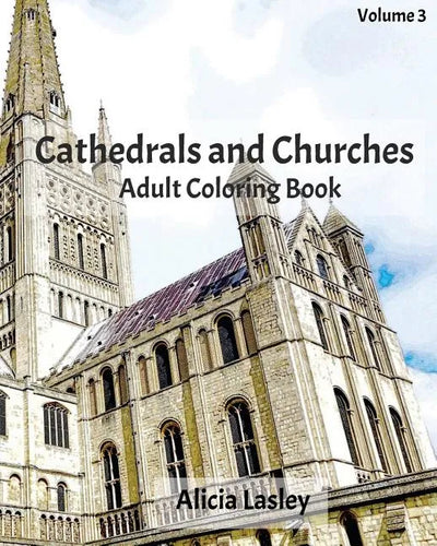 Cathedrals and Churches: Adult Coloring Book, Volume 4: Cathedral Sketches for Coloring - Paperback