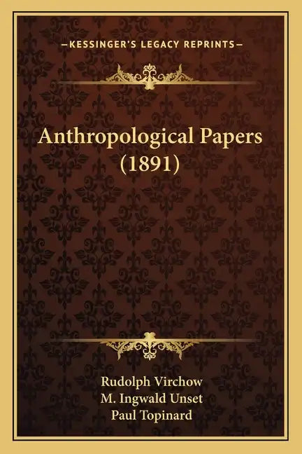 Anthropological Papers (1891) - Paperback