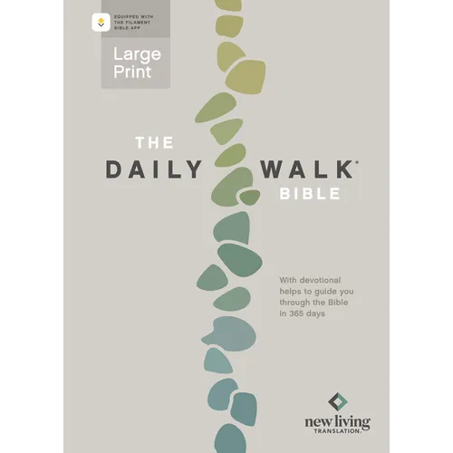 The Daily Walk Bible Large Print Nlt, Filament Enabled (Softcover) - Paperback