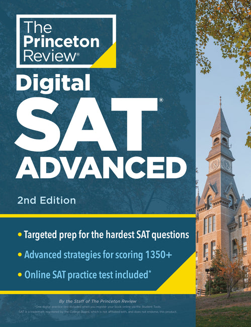 Princeton Review Digital SAT Advanced, 2nd Edition: Prep & Practice for the Hardest Question Types on the SAT - Paperback