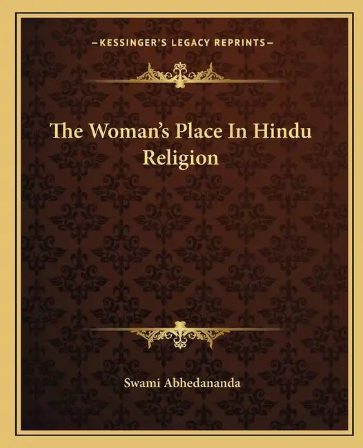 The Woman's Place in Hindu Religion - Paperback