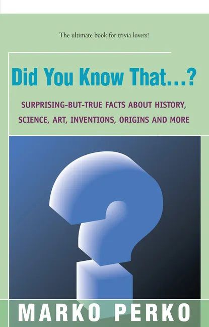 Did You Know That...? - Paperback