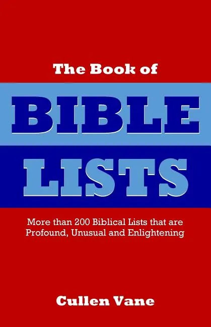 The Book of Bible Lists - Paperback