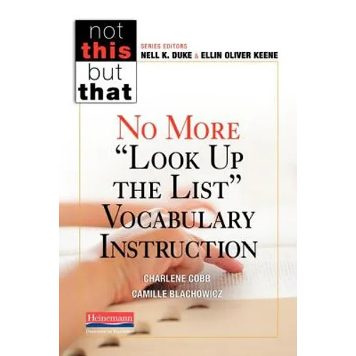 No More Look Up the List Vocabulary Instruction - Paperback