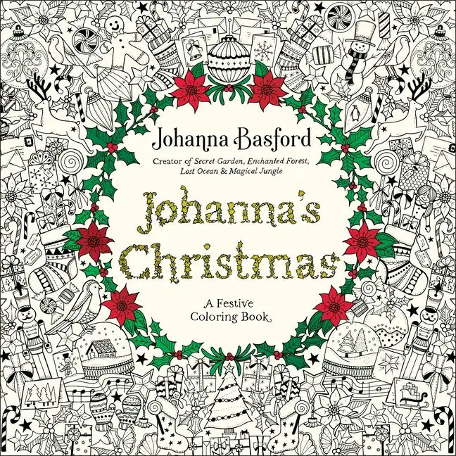 Johanna's Christmas: A Festive Coloring Book for Adults - Paperback