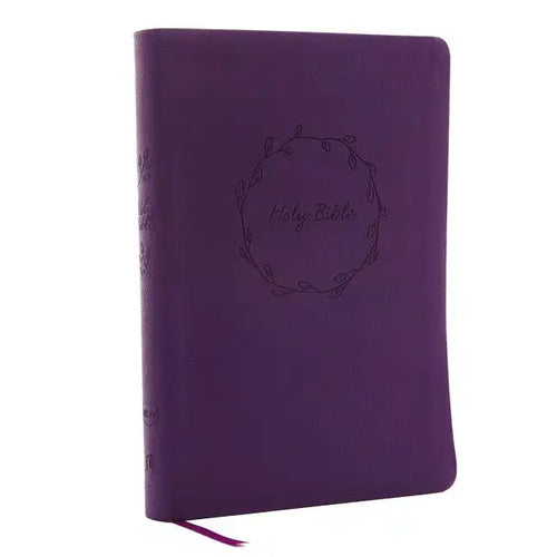 NKJV, Value Thinline Bible, Large Print, Imitation Leather, Purple, Red Letter Edition - Imitation Leather