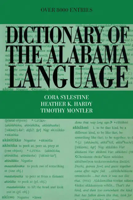 Dictionary of the Alabama Language - Paperback
