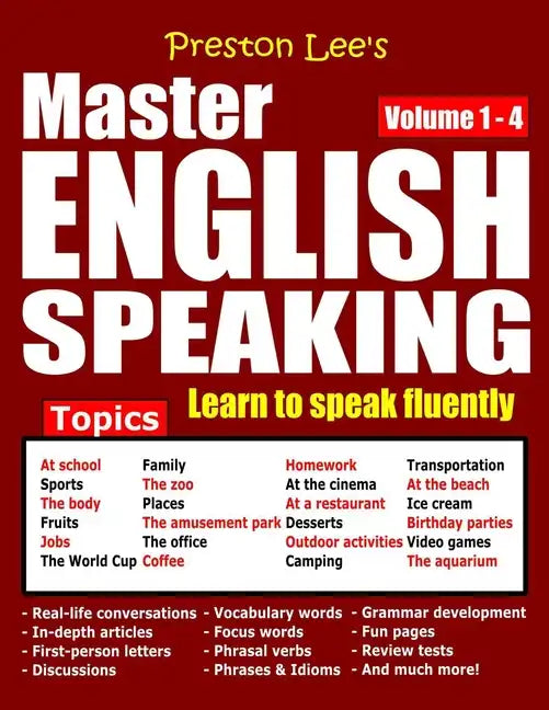 Preston Lee's Master English Speaking - Volume 1 - 4 - Paperback