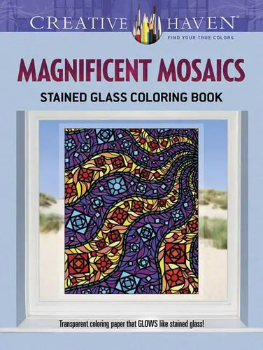 Creative Haven Magnificent Mosaics Stained Glass Coloring Book - Paperback