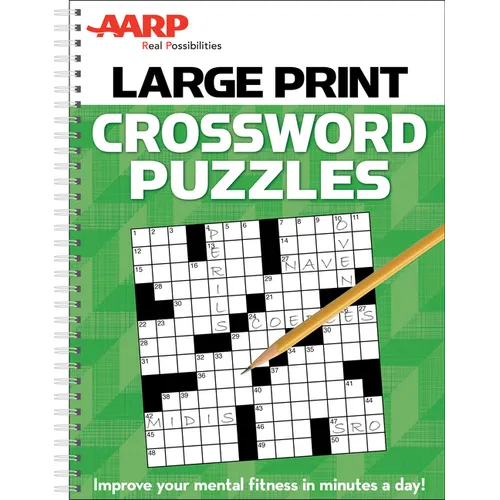 AARP Large Print Crossword Puzzles - Spiral