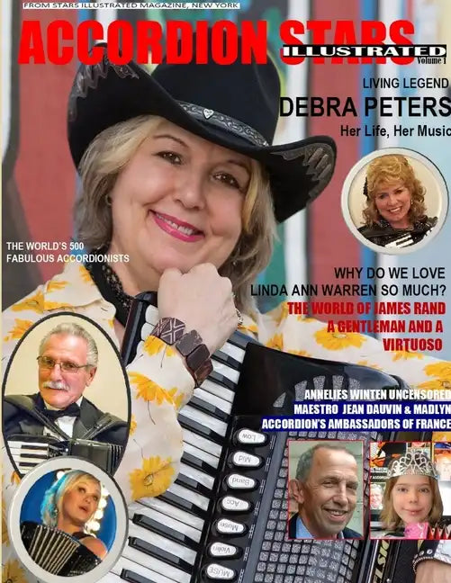 Accordion Stars Illustrated Magazine-Book. Black & White. Vol.1, March 2019 - Paperback